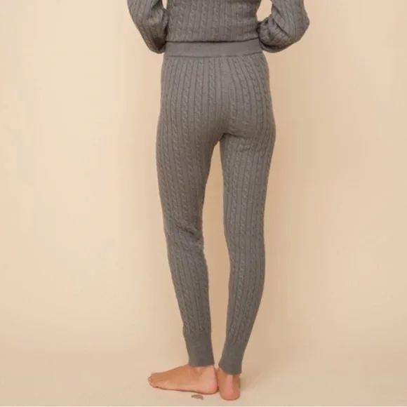 🆕Sweater Knit Pant Leggings Only Charcoal Gray S, M & L Available - Picture 4 of 4
